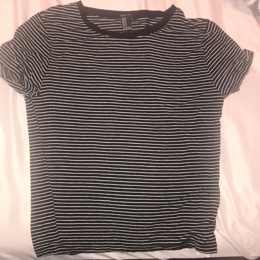 Black Striped Fitted Shirt